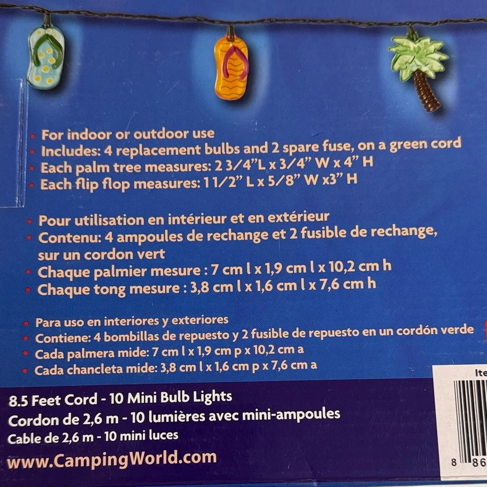 Tropical Party Lights - Multicolor. 2 boxes.